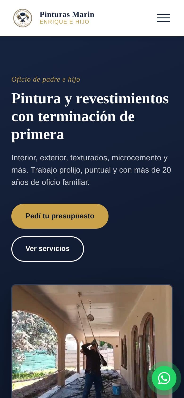 Así queda: página hecha con el Plan Web