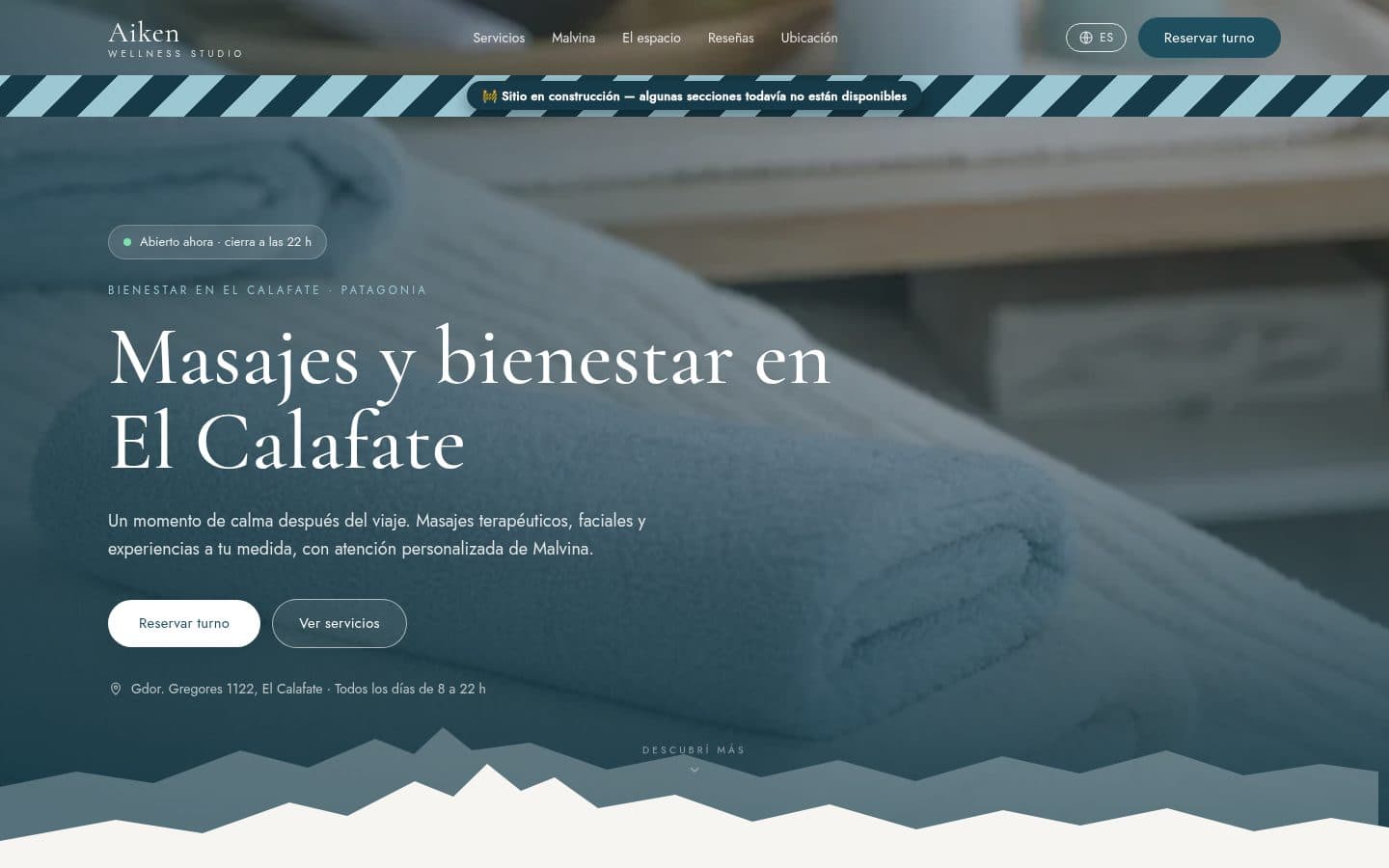 Captura de Aiken Wellness Studio