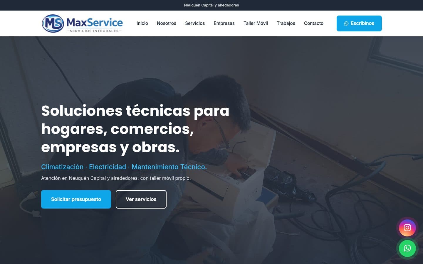 Captura de MaxService