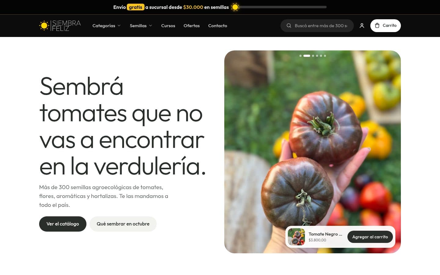 Captura de Siembra Feliz