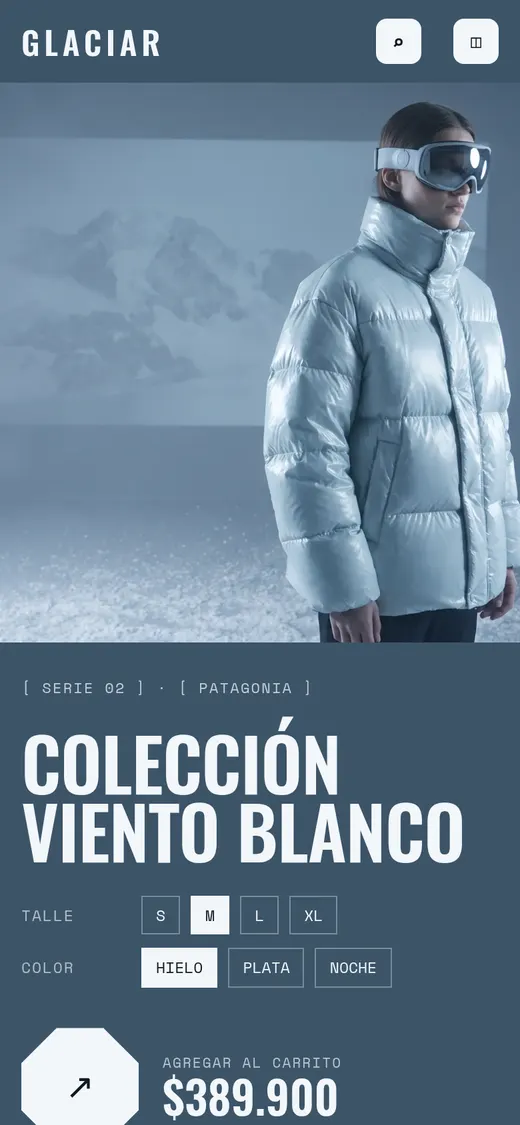 Estilo Acero urbano: Glaciar · camperas