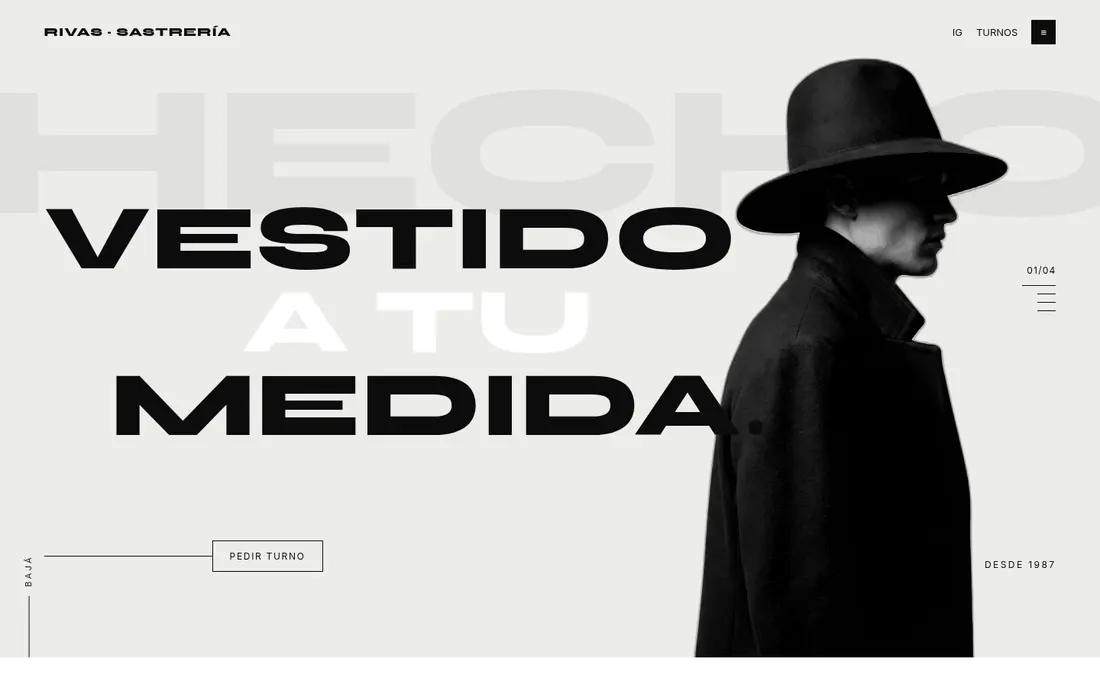 Estilo Editorial B/N: Rivas · sastrería