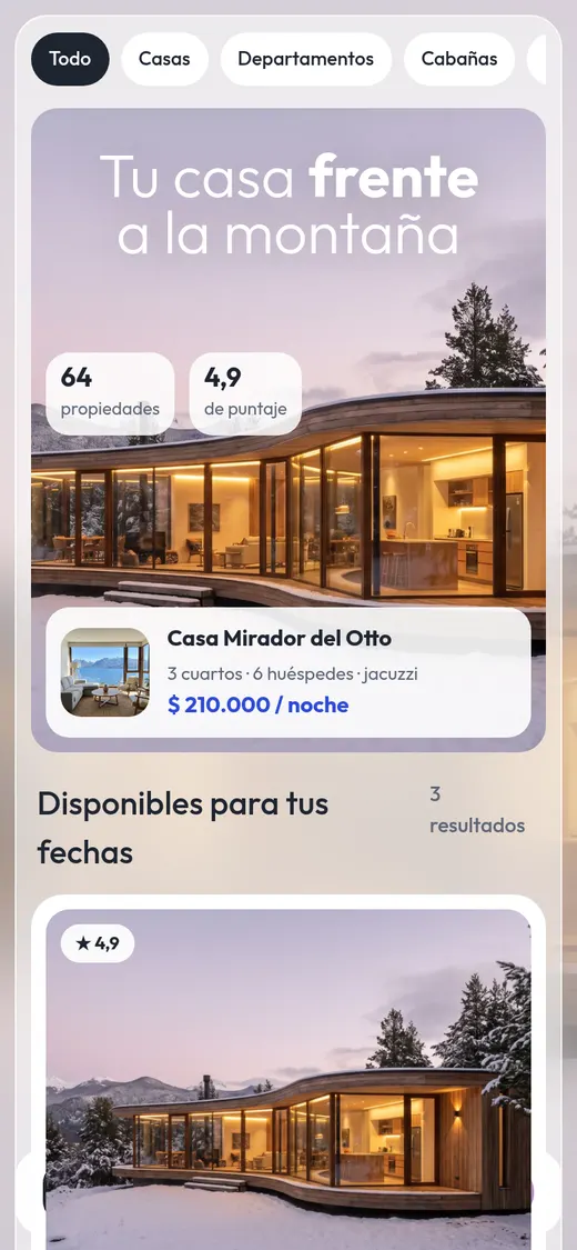 Estilo Vidrio inmobiliario: Nahuel Estadías · alquileres